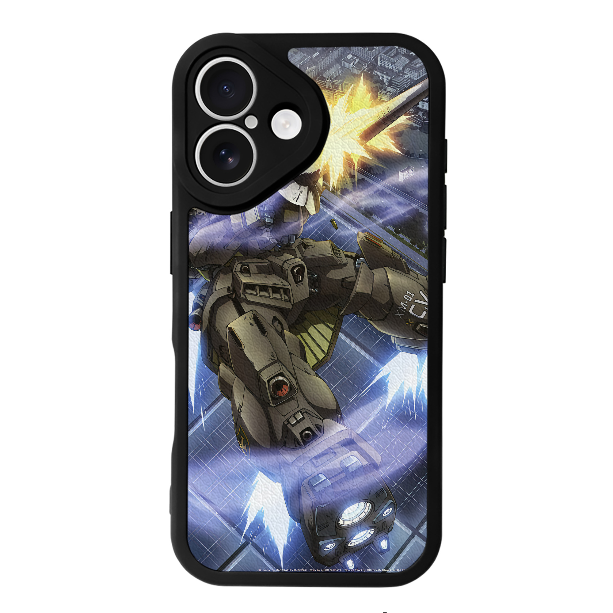 （画像用） 機動戦士ガンダム Mobile Suit Gundam 【iPhone 16シリーズ対応】シリコンスマホケース（レザー調） 材質：シリコン